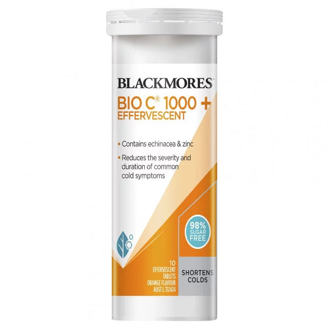 Blackmores Bio C 1000 Plus Effervescent 10 Tablets - OhYouLuckyDuck.com.au