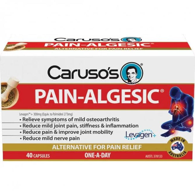 Caruso's Pain Algesic 40 Capsules - OhYouLuckyDuck.com.au