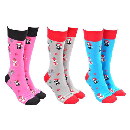Sock Society Xmas Dogs Festive Novelty Crew Socks