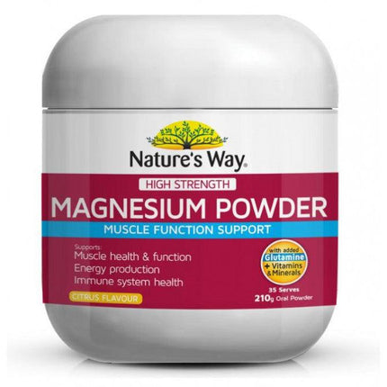 Natures Way High Strength Magnesium Powder 210g - OhYouLuckyDuck.com.au
