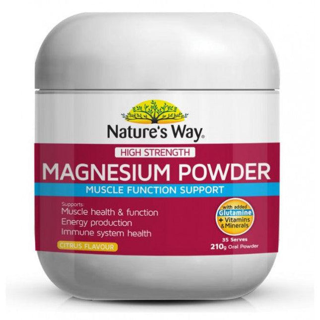 Natures Way High Strength Magnesium Powder 210g - OhYouLuckyDuck.com.au