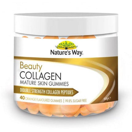 Natures Way Beauty Collagen Mature Skin 40 Gummies - OhYouLuckyDuck.com.au
