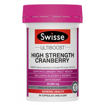 Swisse Ultiboost High Strength Cranberry 90 Capsules - OhYouLuckyDuck.com.au