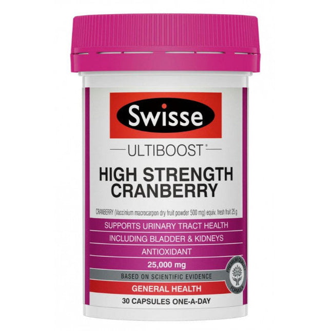 Swisse Ultiboost High Strength Cranberry 90 Capsules - OhYouLuckyDuck.com.au