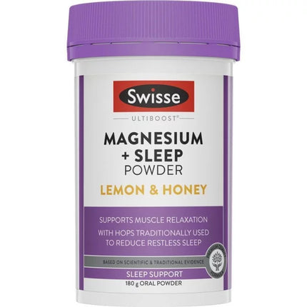 Swisse Ultiboost Magnesium + Sleep Powder 180g - OhYouLuckyDuck.com.au