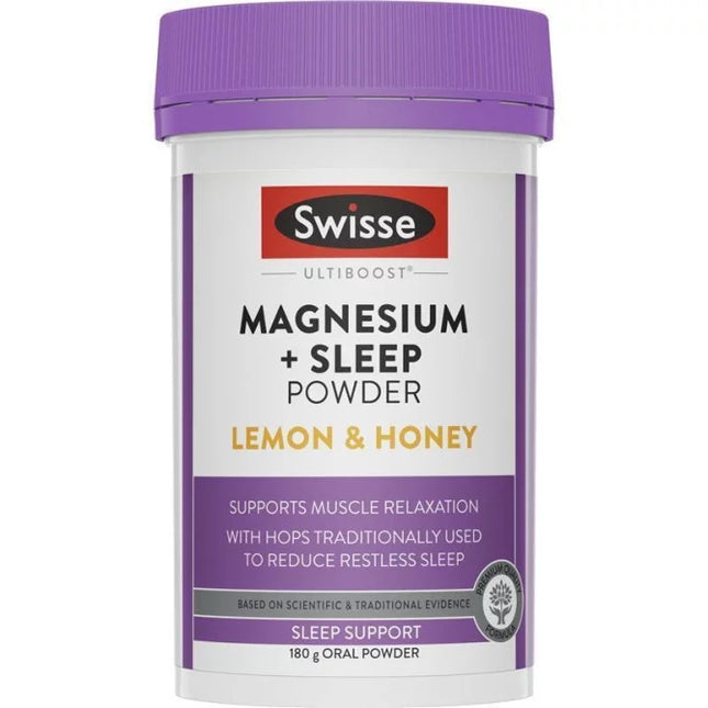 Swisse Ultiboost Magnesium + Sleep Powder 180g - OhYouLuckyDuck.com.au