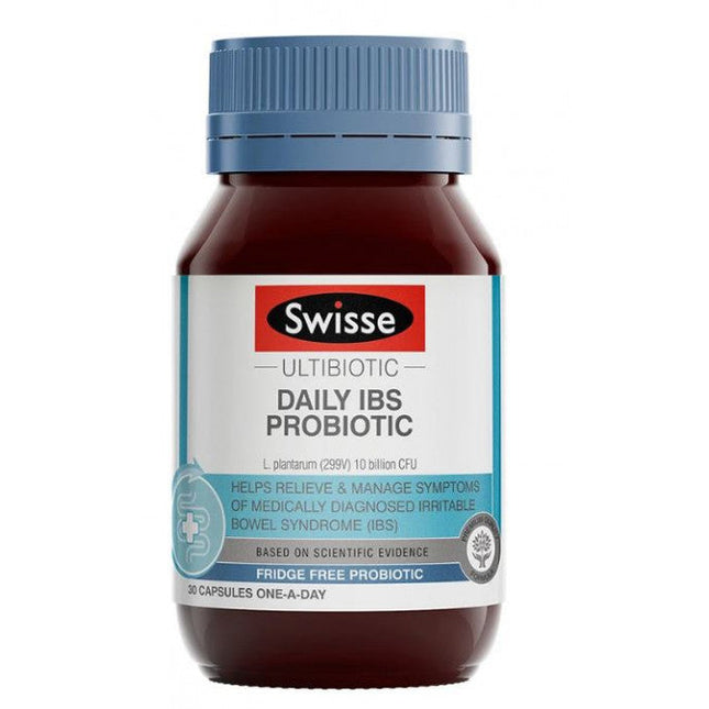 Swisse Ultibiotic Daily IBS Probiotic 30 Capsules - OhYouLuckyDuck.com.au