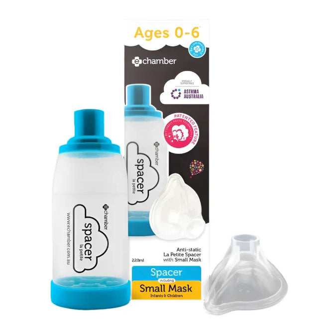 E-Chamber La Petite Asthma Spacer & Small Mask