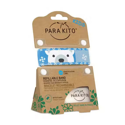 Para Kito  Kids Mosquito Repellent Wristband Polar Bear