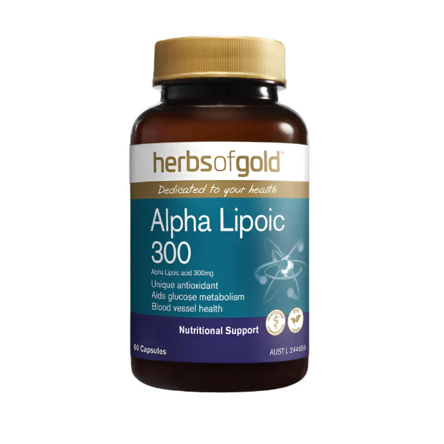 Herbs Of Gold Alpha Lipoic 300 60 Capsules