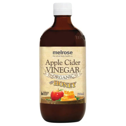 Melrose Organic Apple Cider Vinegar with Honey 500ml - OhYouLuckyDuck.com.au