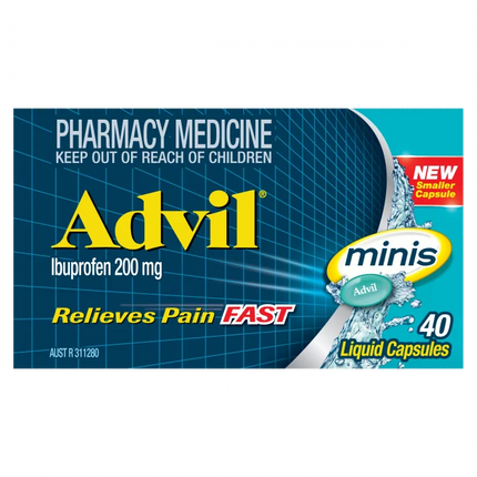 Advil Minis Liquid Capsules 40 Capsules - OhYouLuckyDuck.com.au