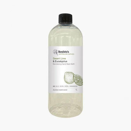 Bosistos Desert Lime And Eucalyptus Revitalising Hand Wash Refill 1 Litre - OhYouLuckyDuck.com.au