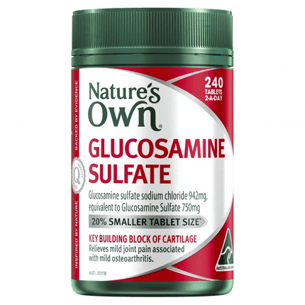 Natures Own Glucosamine Sulfate 240 Tablets - OhYouLuckyDuck.com.au
