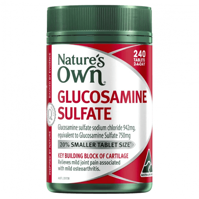 Natures Own Glucosamine Sulfate 240 Tablets - OhYouLuckyDuck.com.au