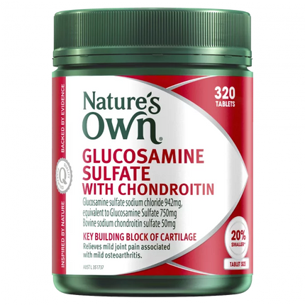 Natures Own Glucosamine Sulfate With Chondroitin 320 Tablets - OhYouLuckyDuck.com.au