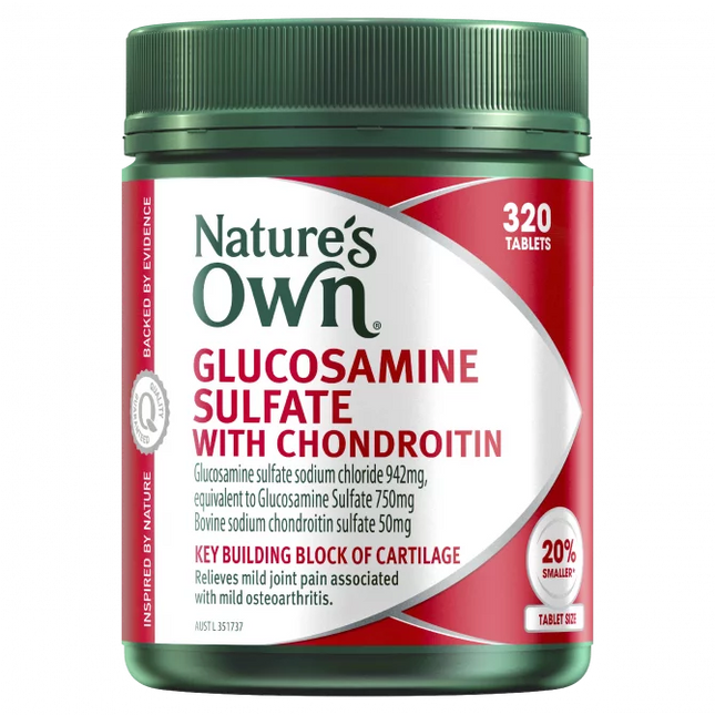 Natures Own Glucosamine Sulfate With Chondroitin 320 Tablets - OhYouLuckyDuck.com.au