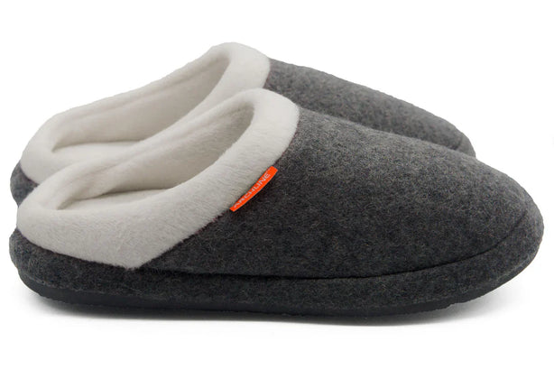 Archline Slip On Slippers Grey Marl Size 38