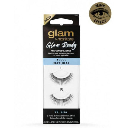 Glam By Manicare 77. Elsa Glam Ready Pre-Glued Lashes - OhYouLuckyDuck.com.au