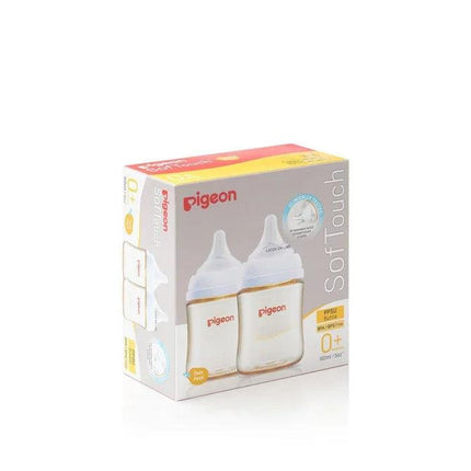 Pigeon SofTouch Bottle PPSU 160ml Twin Pack - OhYouLuckyDuck.com.au