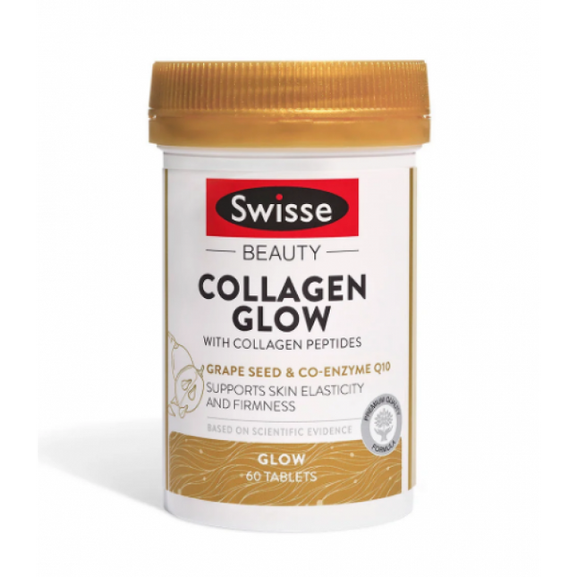 Swisse Beauty Collagen Glow With Collagen Peptides 60 Tablets - OhYouLuckyDuck.com.au