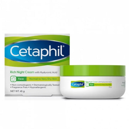 Cetaphil Face Rich Night Cream 48g - OhYouLuckyDuck.com.au