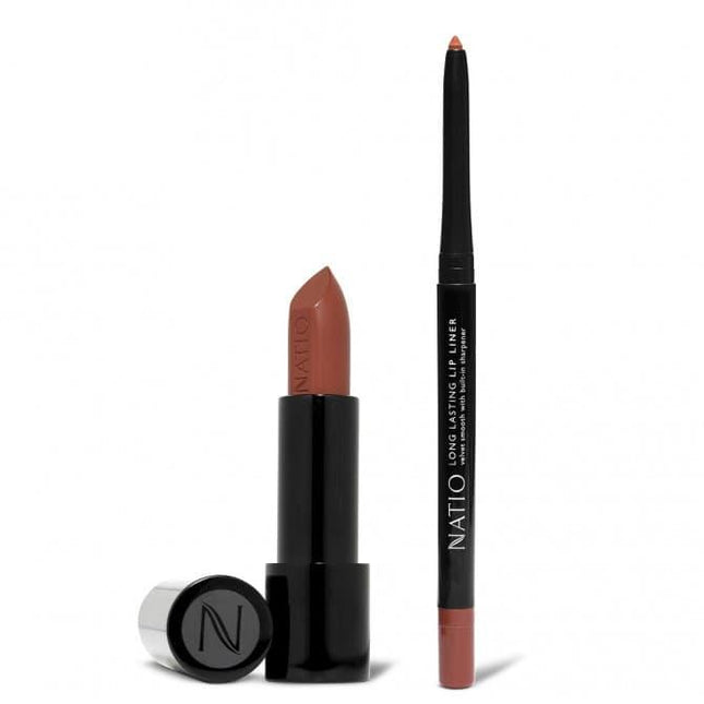 Natio Sunset Red Lip Duo - OhYouLuckyDuck.com.au