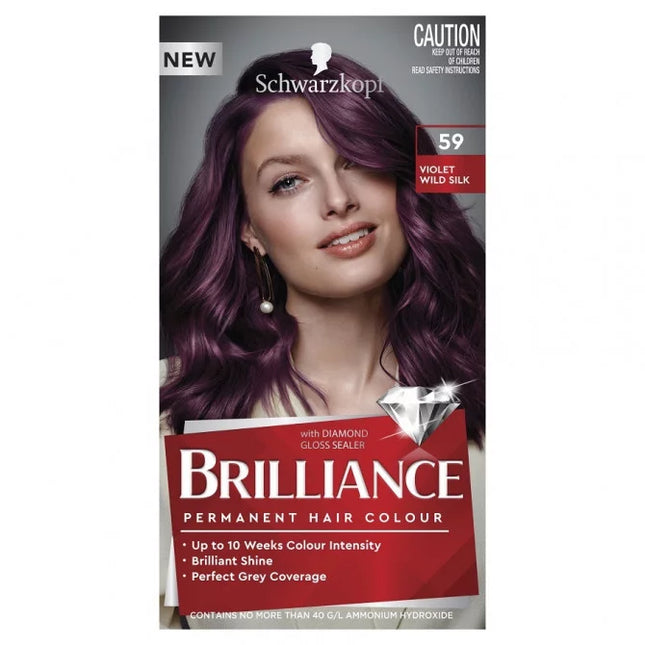 Schwarzkopf Brilliance 59 Violet Wild Silk - OhYouLuckyDuck.com.au