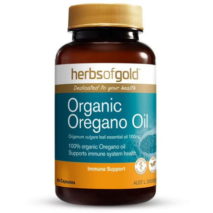 Herbs Of Gold Organic Oregano Oil 60 Capsules