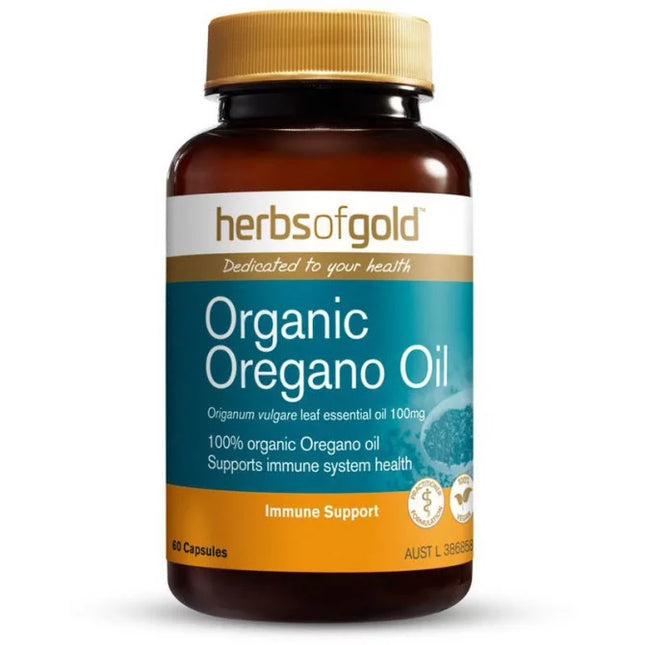 Herbs Of Gold Organic Oregano Oil 60 Capsules