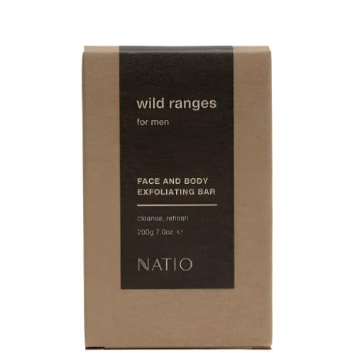 Natio Wild Ranges For Men Face And Body Exfoliating Soap 280G - OhYouLuckyDuck.com.au