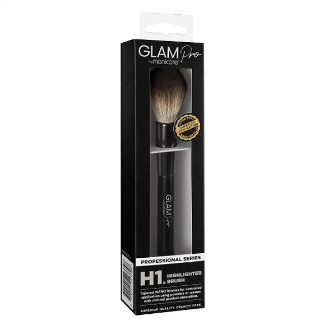 Glam By Manicare Pro H1 Highlighter Brush - OhYouLuckyDuck.com.au