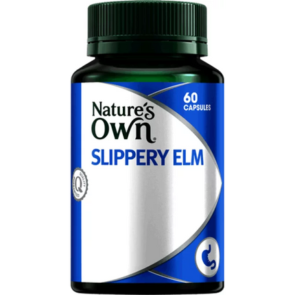 Nature’s Own Slippery Elm 400mg 60 Capsules - OhYouLuckyDuck.com.au