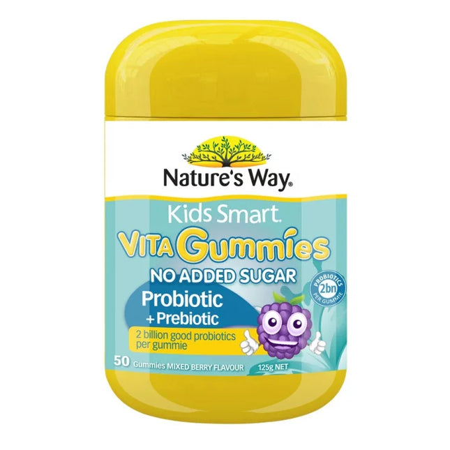 Nature's Way Kids Smart Vita Gummies Probiotic + Prebiotic 50s - OhYouLuckyDuck.com.au