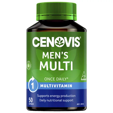 Cenovis Once Daily Men's Multi 50 Capsules - OhYouLuckyDuck.com.au