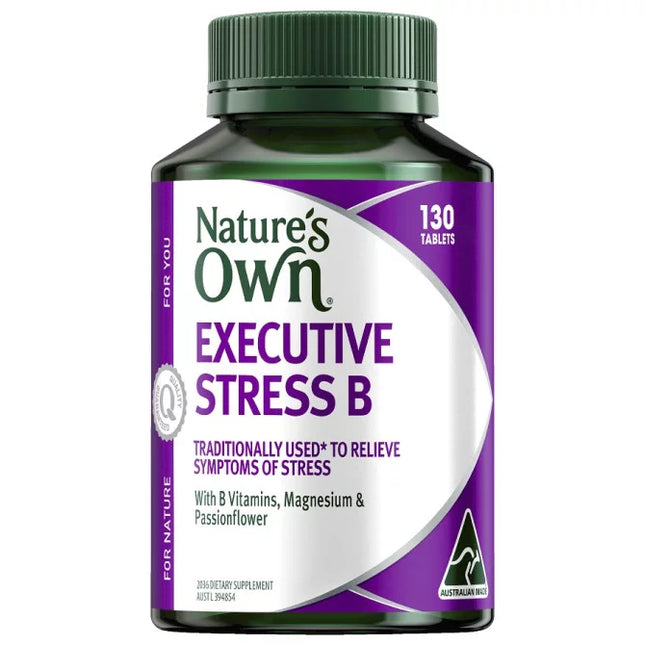 Nature's Own Executive Stress B 130 Tablets - OhYouLuckyDuck.com.au