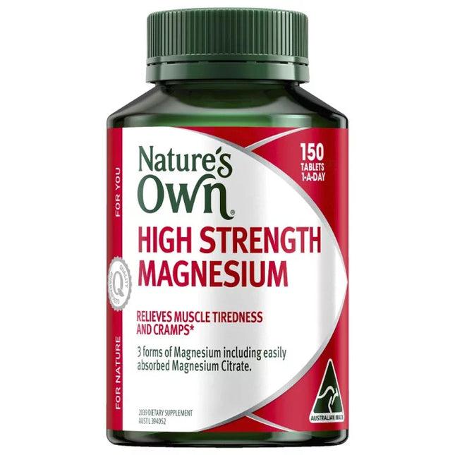Nature's Own High Strength Magnesium 150 Tablets - OhYouLuckyDuck.com.au