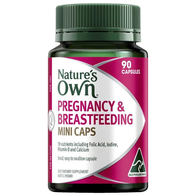 Nature's Own Pregnancy & Breastfeeding 90 Mini Capsules - OhYouLuckyDuck.com.au