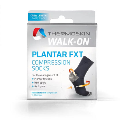 Thermoskin Plantar FXT Compression Socks Crew Large - OhYouLuckyDuck.com.au