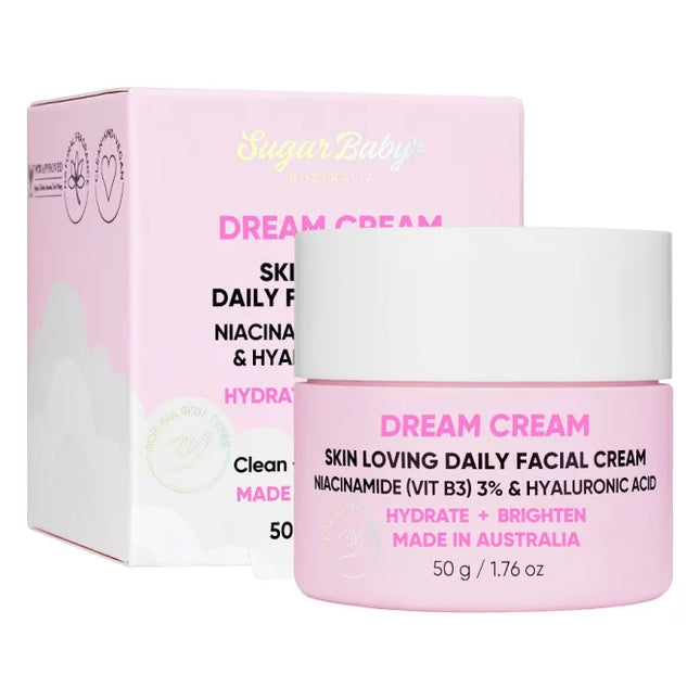SugarBaby Dream Cream Skin Loving Daily Facial Cream 50g - OhYouLuckyDuck.com.au