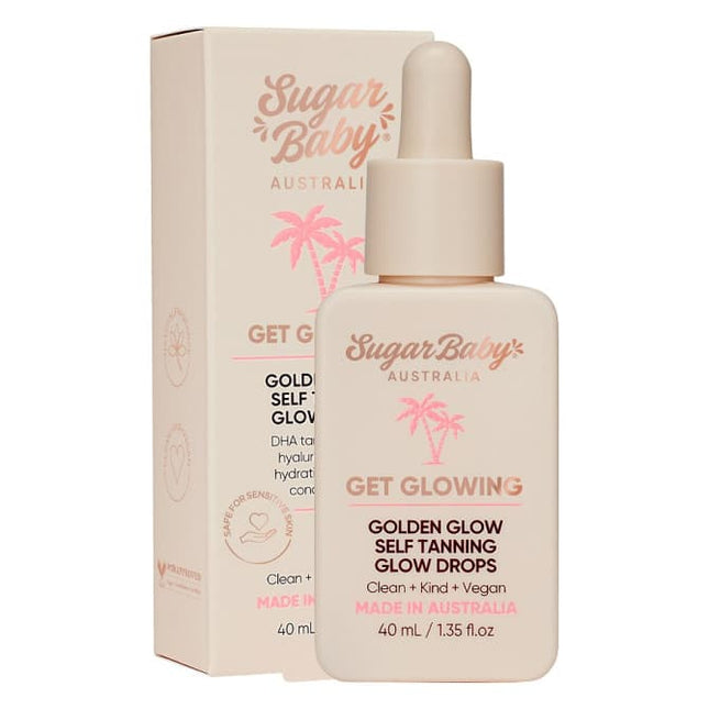 Sugar Baby Get Glowing Golden Glow Self Tanning Glow Drops 40ml - OhYouLuckyDuck.com.au