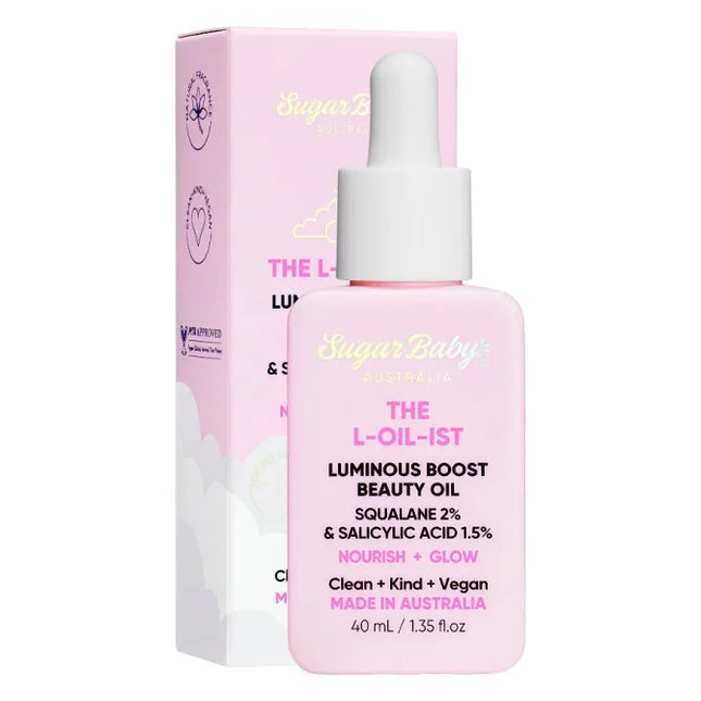 SugarBaby The L-Oil-Ist Luminous Boost Beauty Oil 40ml - OhYouLuckyDuck.com.au