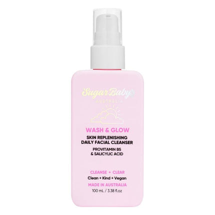 Sugar Baby Wash & Glow Skin Replenishing Daily Facial Cleanser 100ml - OhYouLuckyDuck.com.au
