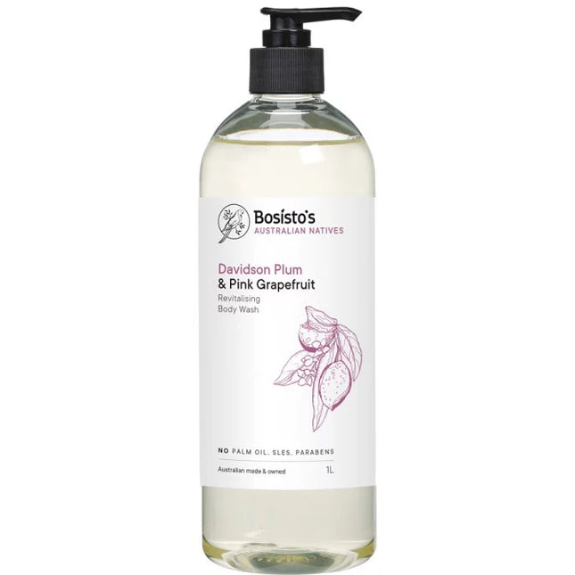 Bosisto's Davidson Plum & Pink Grapefruit Body Wash 1L - OhYouLuckyDuck.com.au
