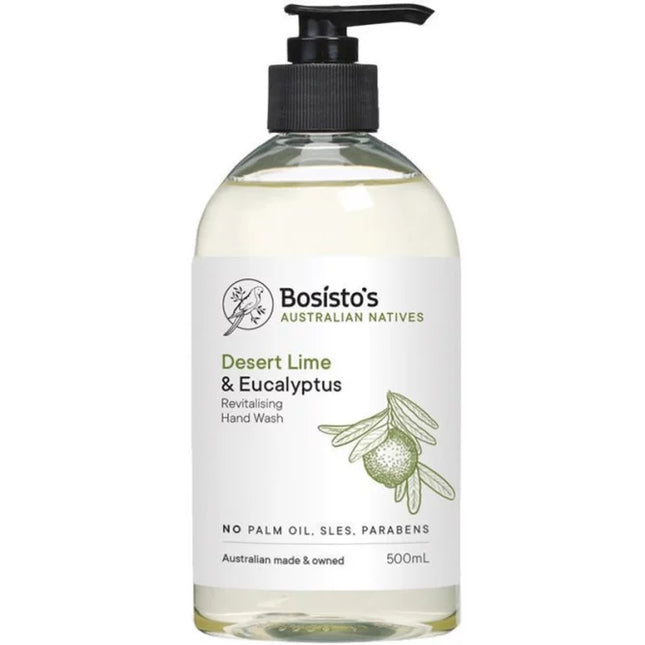 Bosisto's Desert Lime & Eucalyptus Hand Wash 500ml - OhYouLuckyDuck.com.au