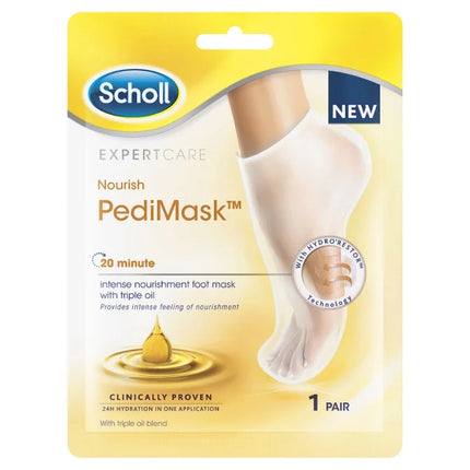 Scholl ExpertCare Nourish Triple Oil Blend PediMask 1 Pair - OhYouLuckyDuck.com.au