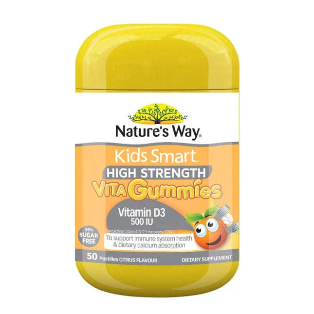 Nature's Way Kids Smart High Strength Vita Gummies Vitamin D3 50s - OhYouLuckyDuck.com.au