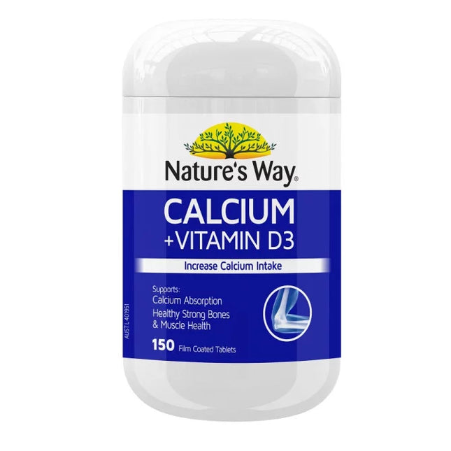 Nature's Way Calcium + Vitamin D3 150 Tablets - OhYouLuckyDuck.com.au
