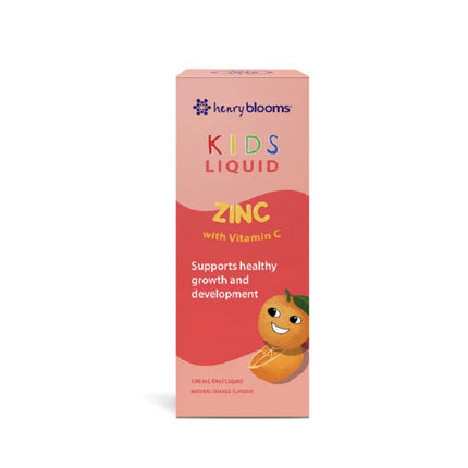 Henry Blooms Kids Liquid Zinc With Vitamin C 100ml - OhYouLuckyDuck.com.au