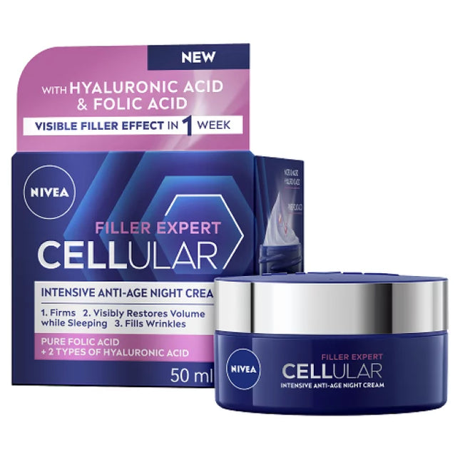 NIVEA Cellular Filler Expert Anti Age Night Cream 50ml - OhYouLuckyDuck.com.au